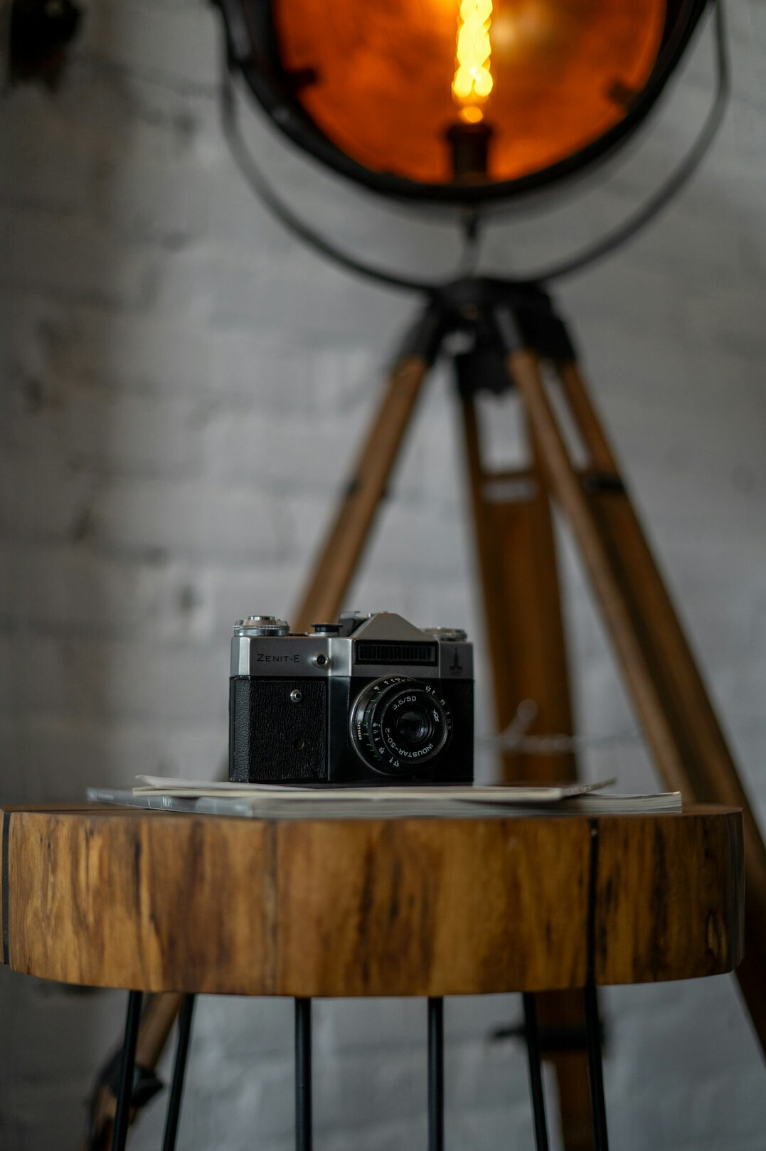 Cinema camera on a production set